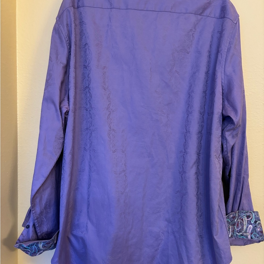 Robert Graham Lavender Button Down Shirt - Picture 7 of 11